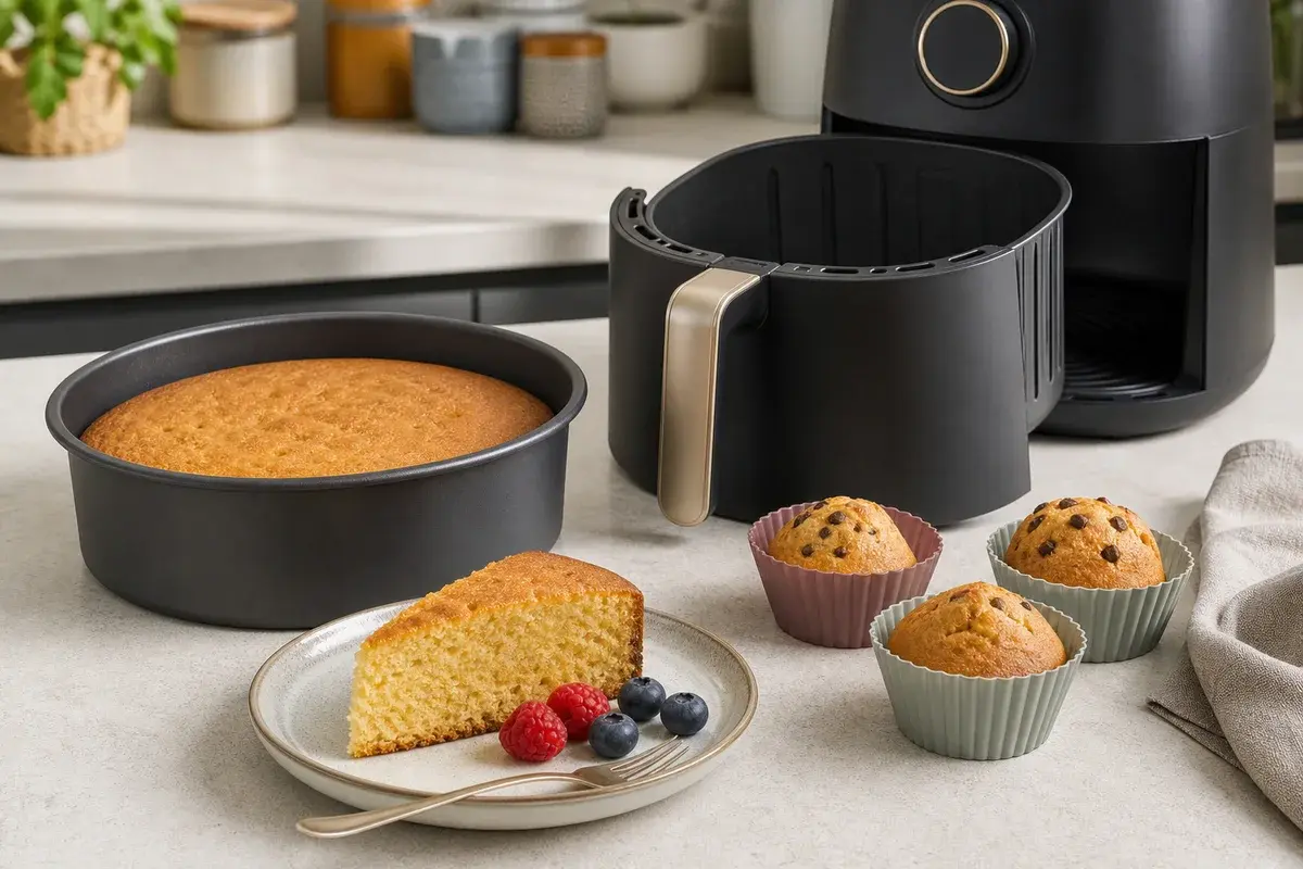 Rabanadas na air fryer preparado em porções soltas para circular ar.